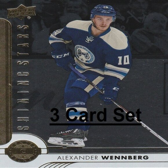 Alexander Wennberg Columbus Blue Jackets NHL Hockey Card Collection - 3 Card Set - Picture 1 of 4